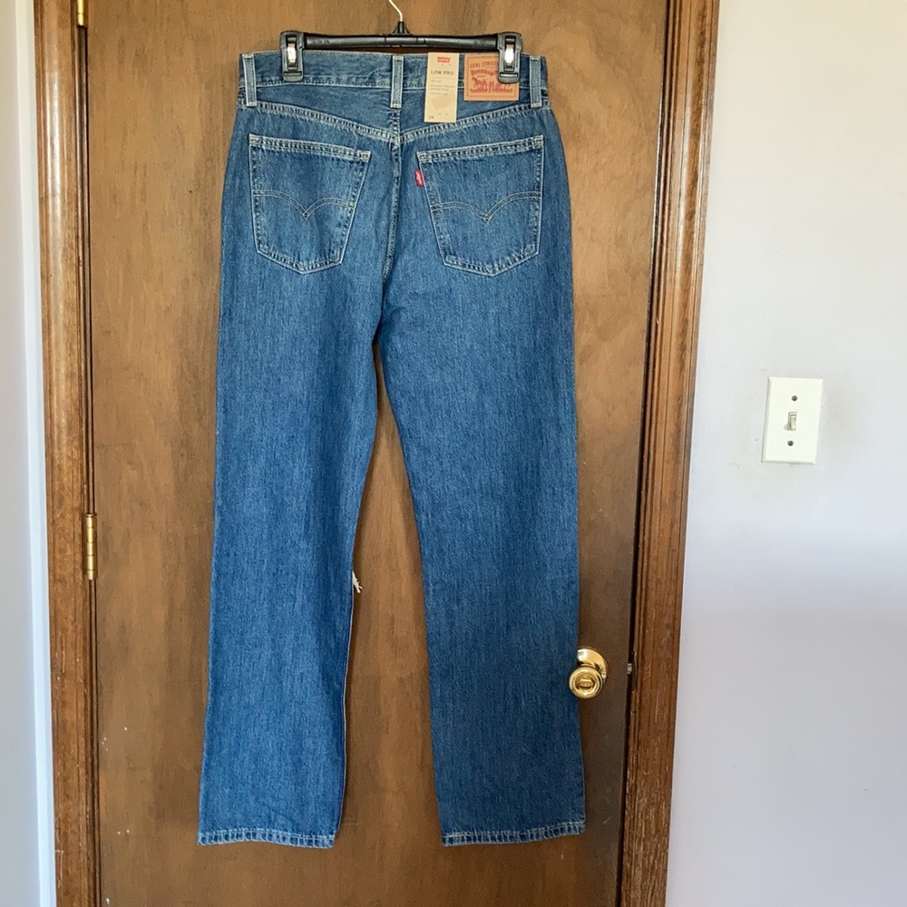 Relisted Levi’s low pro distressed midrise straight leg cotton jean size 28 - Picture 14 of 16